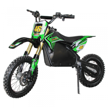 Электромотоцикл GreenCamel Питбайк DB500, 48V 1500W R14/R12 Зеленый