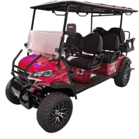 Гольфкар GreenCamel Сонора A42L (4+2, 4kW AC, R14 литые) LUX lifted красный