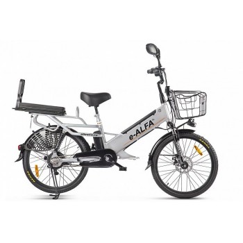 Электровелосипед велогибрид GREEN CITY e-ALFA GL Серый