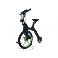 Электровелосипед Qbike Mini Q черно-зеленый