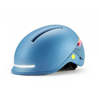 Шлем с подсветкой Unit 1 Faro голубой