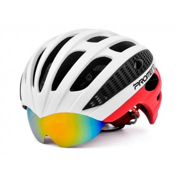 Шлем велосипедный PROMEND G3 бело-красный