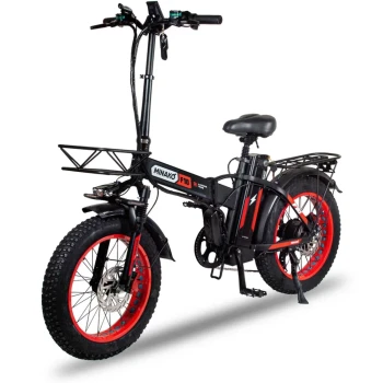 Электровелосипед Minako F10 PRO красный